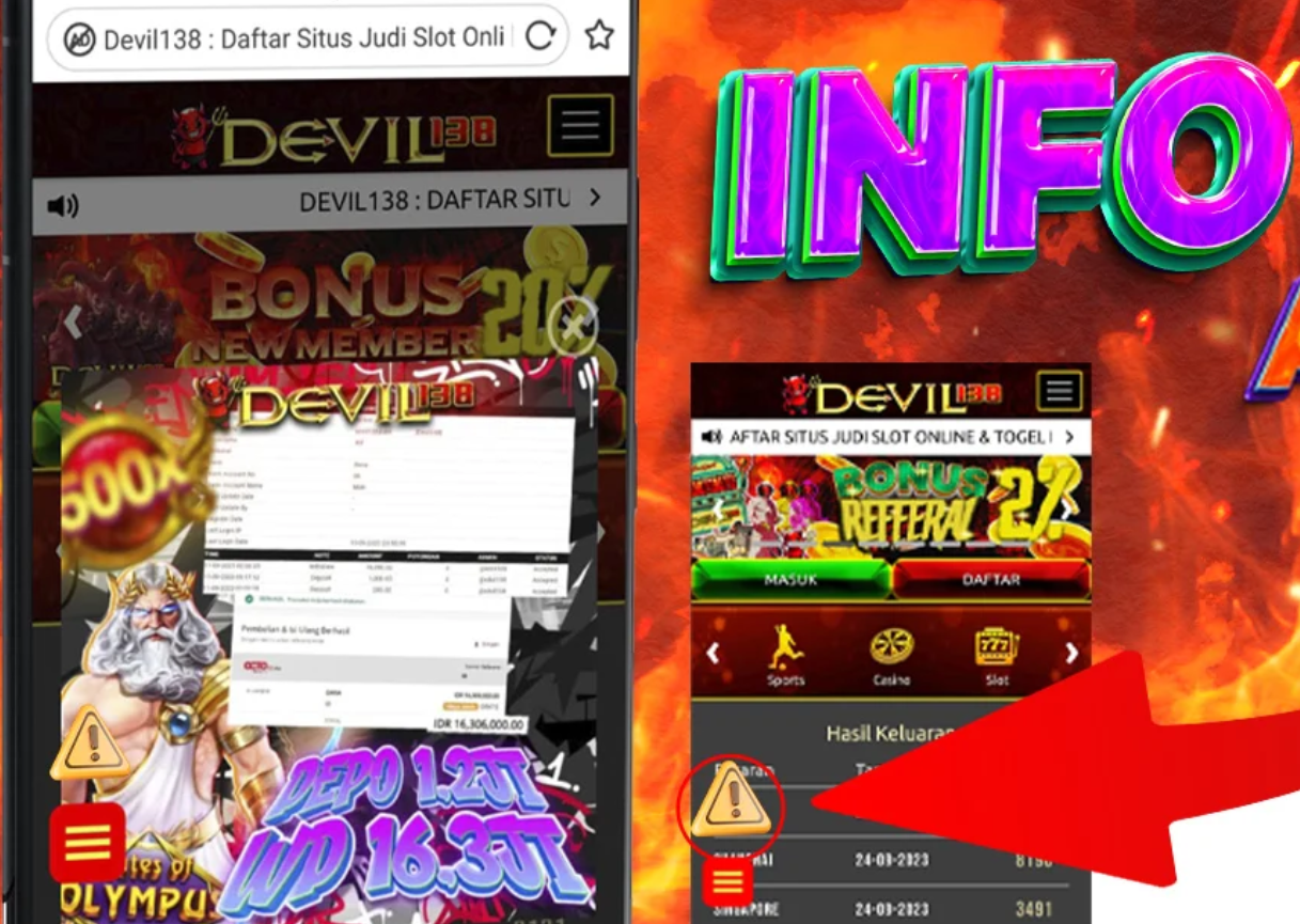 DEVIL138 : Situs Link Slot Online Dengan Tingkat Kemenangan Maxwin Tertinggi Hari Ini